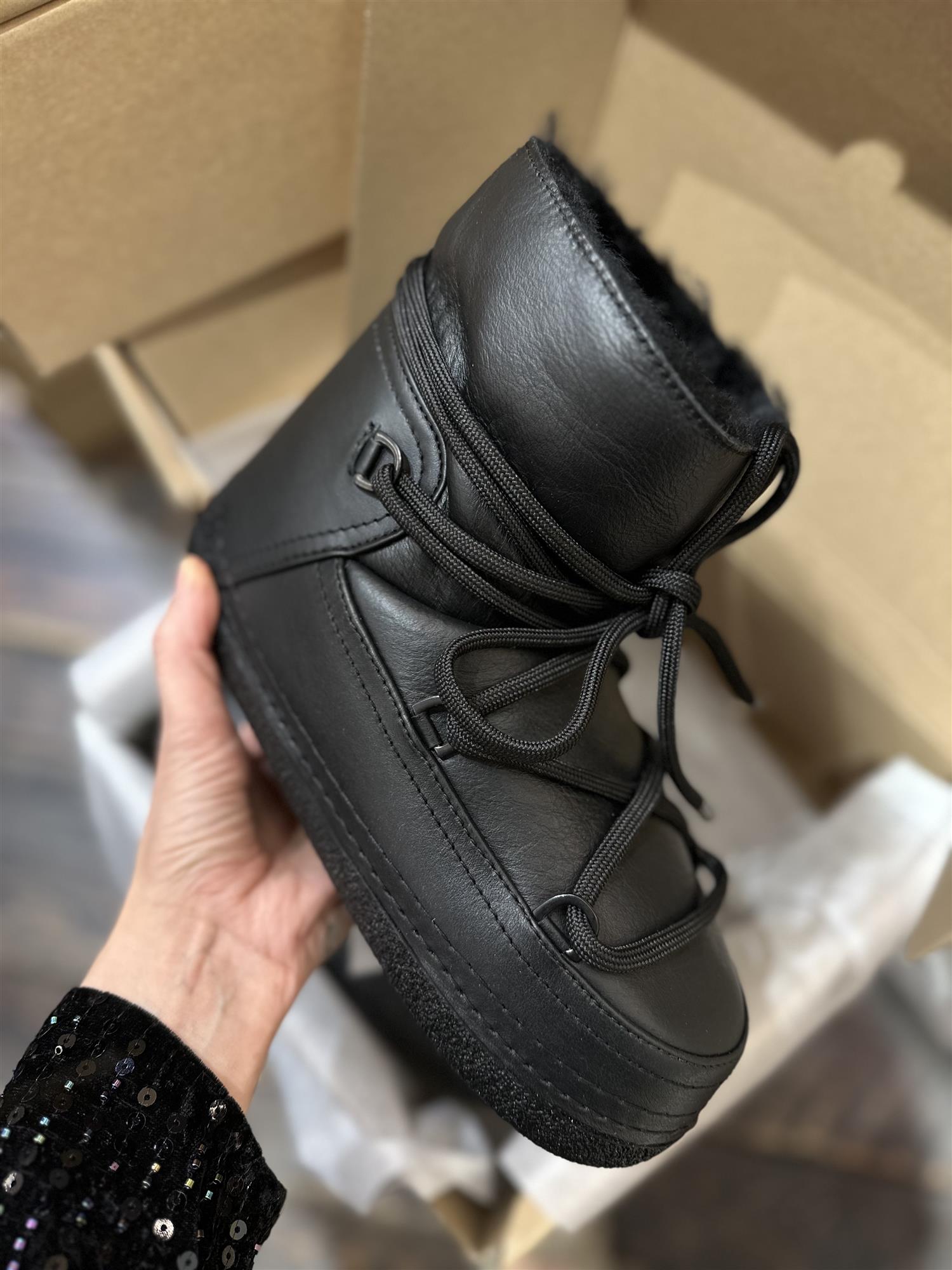 Full Leather Boot Black